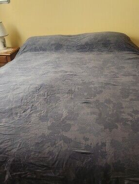CALVIN KLEIN Duvet Cover King Gray Combed Cotton Home Bedding